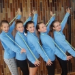 Juniorky Jitky Pol�chov� poctiv� nacvi�ovaly novou sestavu s p�ti �vihadly