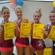 Spole�n� skladba IV. kategorie (zleva Jacqueline Bernasov�, Tereza �i�kov�, Lucie Bernasov�, Aneta �erm�kov�), �esk� poh�r, Mari�nsk� L�zn� 25. 10. 2015