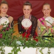 Chomutovsk kadetky, zleva: Aneta Wottawov, Monika Charvtov a Kateina Chlebekov, Milevsk pohrek 1. 5.