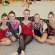 Gymnastky SC 80 Chomutov, zleva: Monika Charv�tov�, Kl�ra Tilcerov�, Lucie Va�kov�, Kate�ina Chlebe�kov� a Aneta Wottawov�, Ajur Cup, Hradec Kr�lov� 23. 4.
