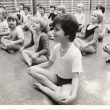 1981 - �pln� 1. n�bor mal�ch gymnastek, ta co kouk� do objektivu je Dita Bachro�ov�