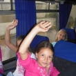 I gymnastky se podle v�eho t�ily zp�tky do tr�ninku. Zde m�v� K�ja Vostatkov�.