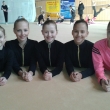 Kadetky a nad�je star�� (zleva Natalia Chlustinov�, Ad�la Pol�chov�, Kate�ina �upov�, Ad�la �erm�kov�, Lucie Beckov�), O Velikono�n�ho zaj��ka, Rumburk 2. 4. 2016