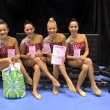 Spole�n� skladba IV. kategorie (zleva Lucie Bernasov�, Aneta �erm�kov�, Tereza �i�kov�, Jacqueline Bernasov�), Fin�le �esk�ho poh�ru, Praha 29. 11. 2015