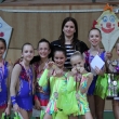 Lenka Protivov� s trojic� nad�j� mlad��ch (zleva, Tereza Havl��kov�, Aneta Hajn�, Ella Rollov�) a dvojicemi nad�j� nejmlad��ch (zleva Vanesa Dr��ansk�, Tereza V�chov�, Barbora Suchardov� a Anna Milerov�), Podzimn� dr��ek, Rumburk, 23. 10. 2016