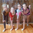 Tr�ninkov� skupina Katky Chlebe�kov�, zleva Kl�ra Wagnerov�, Eli�ka Engelov�, Barbora �antorov� a Lucie Wetzlov�