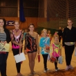 Nej�sp�n�j�� gymnastky voln�ho programu - Kl�ra Tilcerov�, Kate�ina Chlebe�kov�, Monika Charv�tov�, Ad�la Pol�chov�, Kate�ina �upov� a Lucie Va�kov�, V�no�n� ko�, Chomutov 15. 12.