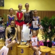 Letos to bylo bez medail�, zato s p�kn�mi um�st�n�mi v prvn� polovin� startovn�ho pole (zleva Sofie Krsteva, Kate�ina Chlebe�kov�, Ad�la Pol�chov�, Kl�ra Tilcerov�, Anna Milerov�, Ad�la �erm�kov�), Goodwill Cup, Praha 9. 4. 2016