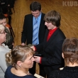 Tren�rky (sou�asn� a b�val�) byly obdarov�ny plaketou.