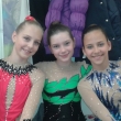 Kadetky mlad�� a star�� (zleva Ad�la Pol�chov�, Lucie Beckov�, Ad�la �erm�kov�), T�borsk� stuha, 27. 2. 2016